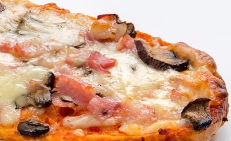 Pan de Pizza Bacon Portobello